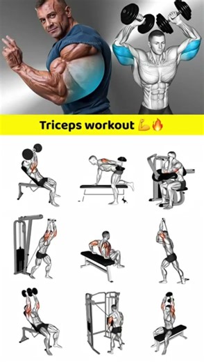 Best triceps workout/ Triceps workout at gym/#viral #tranding #fitneess #short #yt