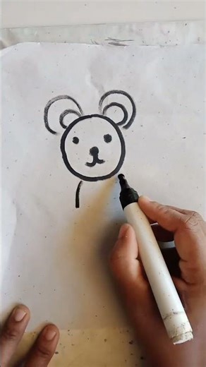 “Funny Mouse Cartoon 🐭 | Easy Drawing for Kids & Beginners!”