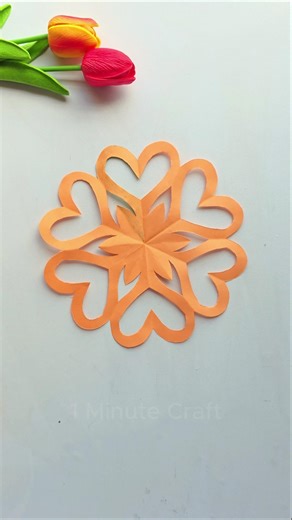Beautiful quick paper cutting ideas 🧡🧡 Paper Craft Tutorial video #crafting