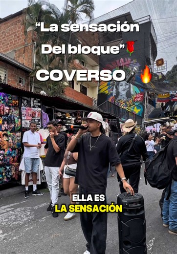 La sensación del bloque en la comuna 13 🌹🔥#comuna13 #cover #viral #musica #lasensaciondelbloque