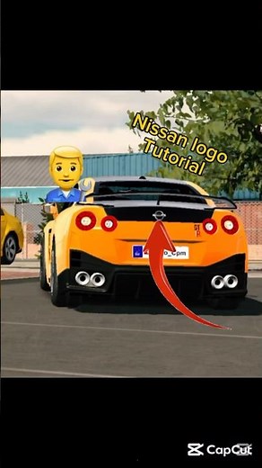 How to make 100% realistic nissan logo|carparking #carparking #tutorial #logo #niisan