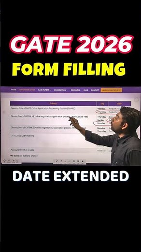 GATE 2026 FORM FILLING DATE EXTENDED🎯GATE XL EXAM | GATE EXAM COMPLETE DETAILS #gate2026 #gateexam
