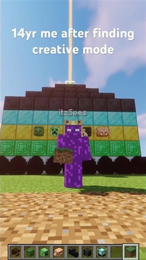 Minecraft creative mode nostalgia #minecraft