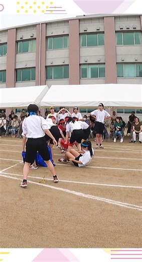 体育祭のデカパンリレーで大転倒の瞬間！
