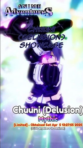 April Fool Unit Chuuni (Delusion) Showcase | Roblox | #roblox #showcase #animeadventures
