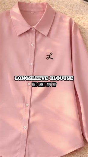Elegant Pink Long Sleeve Blouse for Everyday Wear