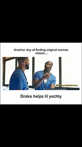 ABOUT MEME :- Drake Helps Lil Yachty With the Laptop is a video and GIF caption meme format based on a scene from a music video for Future's "Life Is Good" in which rapper Drake helps rapper Lil Yachty to solve a problem with his computer. In memes, Drake usually provides some common knowledge that the target of the meme has deliberately been choosing to ignore, with some examples implementing the misinterpretation humor. Initially circulated on Instagram as a video reaction meme, the clip regai
