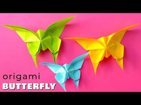 Cute & Easy Paper Butterfly Making | DIY Origami Butterfly