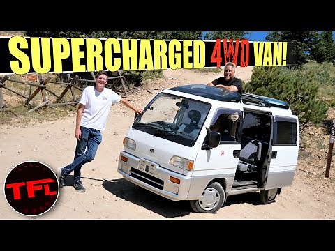 The Tiny Subaru Sambar is a CONVERTIBLE 4x4 Van That Is CHEAP (& Legal) In The USA!
