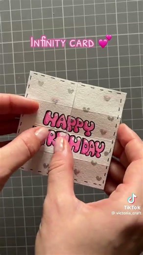 diy cute infinity ♾️ card with me