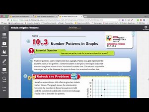 Number Patterns in Tables and Graphs