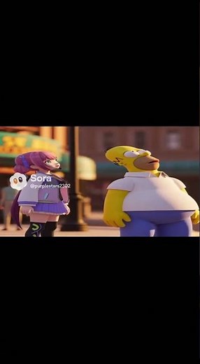 Shrek poop up sky Homer Simpsons