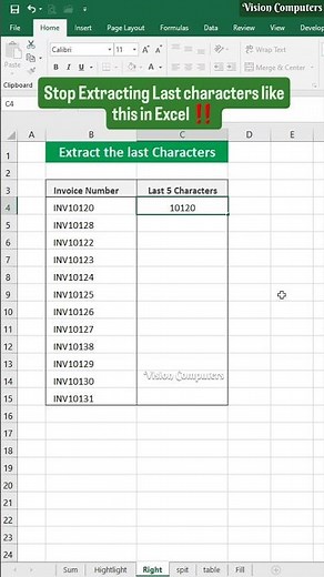 Excel function to Extract last numbers #Excel #exceltips #exceltricks #exceltutorials