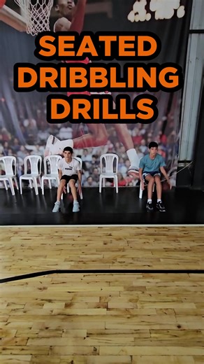 Ball Handling Drills While Sitting on a Chair