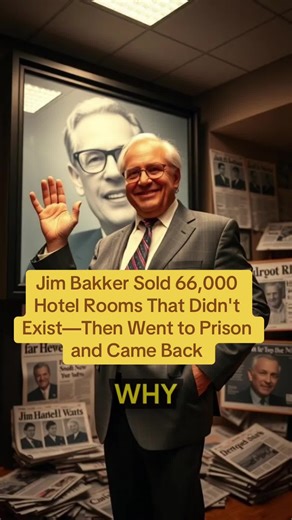 Jim Bakker Sold 66,000 Hotel Rooms That Didn't Exist—Then Went to Prison and Came Back Jim Bakker PTL Ministry fraud Heritage USA time-share scam Jim Bakker prison sentence PTL Ministry 158 million Jim Bakker survival buckets Jim Bakker fraud conviction exposes prosperity gospel scam when televangelist sold sixty-six thousand lifetime hotel partnerships for five hundred rooms raising millions for luxury lifestyle before prison and television comeback. televangelist fraud exposed PTL Ministry sca
