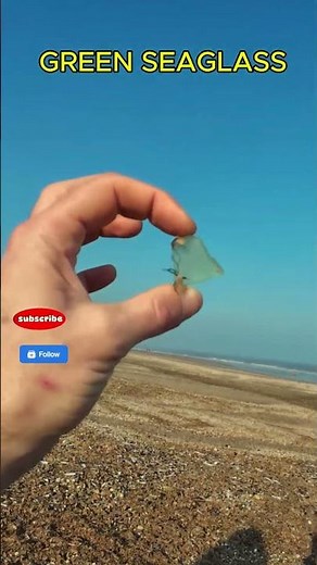 Green Sea Glass Found on Yorkshire Coast North Sea Beachcombing!