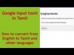 How to use google input tools in Tamil | Google Input tools extension in Tamil