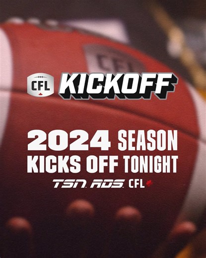 Lights. Camera. ACTION! 🎬🍿 An Unreal season is unloading TONIGHT. Catch the #CFLKICKOFF TONIGHT at 7:30PM ET on TSN, RDS, CBS SN 📲: Stream on CFL | CFL