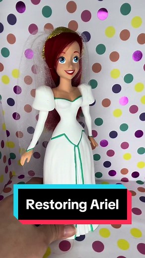 Restoring Ariel Doll Wedding Dress