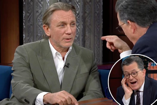 Daniel Craig scolds Stephen Colbert for mispronouncing his name on live TV