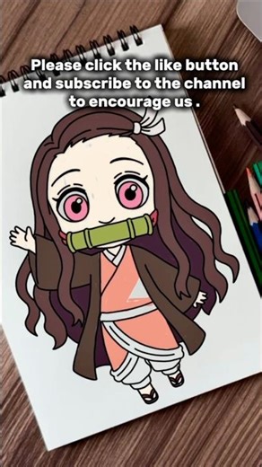 How to Draw Nezuko Step by Step | Cute Demon Slayer Drawing Tutorial for Beginners