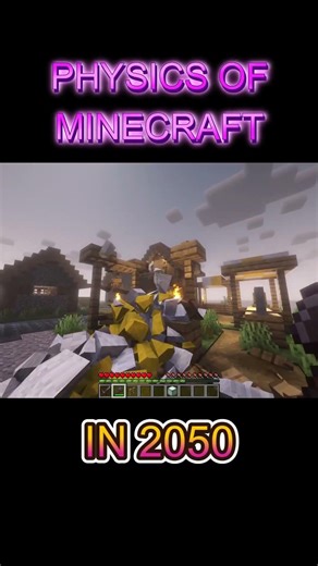 Minecraft in 2050 is SCARY Realistic! 🤯 #shorts