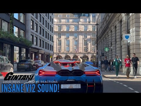 GINTANI EXHAUST LAMBORGHINI REVUELTO GOES WILD IN LONDON! *BRUTAL ACCELERATION + CROWD REACTIONS!
