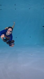 9.4K views · 132 reactions | Underwater Supergirl mode: activated! Flying through the pool like a true superhero and feeling unstoppable with these underwater scooters!  #underwater #swimming #freediving #underwaterscooter #cosplay #fbreels | Silvia Solymosyová | Facebook