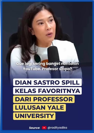 Resources kuliah gratis ala Kak Dian Sastro 🤩 Jaman sekarang, ada banyak kampus yang buka free open course di internet, mulai dari Harvard hingga MIT. Ternyata, Dian Sastro lagi suka banget kelas online-nya Prof. Jiang Xueqin, ahli sejarah dan geopolitical theorist based in Beijing. Ia juga merupakan lulusan dari Yale University! Mau daftar beasiswa buat kuliah di Yale University atau kampus top US lainnya? Beasiswa Fulbright masih buka pendaftaran lho 🇺🇸 🧑‍🎓Jenjang S2/S3 🗓️Pendaftaran: Op