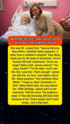 Betty White's Final Day ❤️ The Story That Touched Millions | #shorts #celebritynews #hollywood