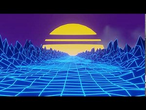 3D Retro Sunset Loop