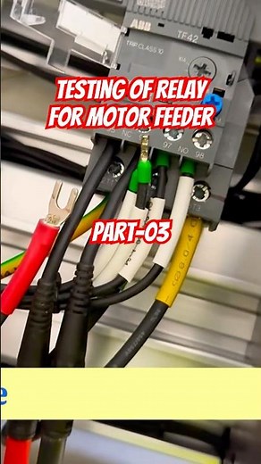 Testing of Relay for Motor Feeder #shorts #motor #testing