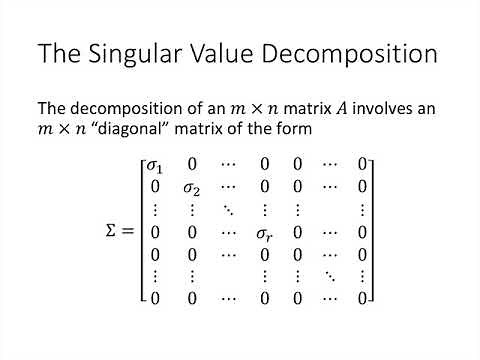 Linear Algebra - Lecture 42 - The Singular Value Decomposition