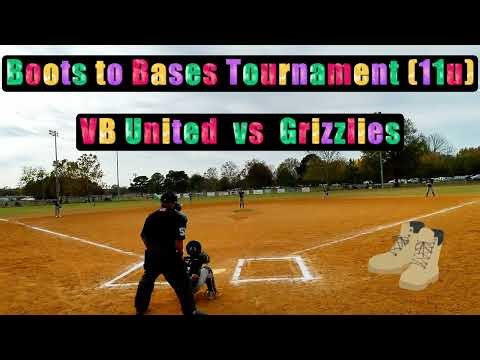 11u Baseball Showdown: VB United vs Greenbrier Grizzlies, Boots to Bases