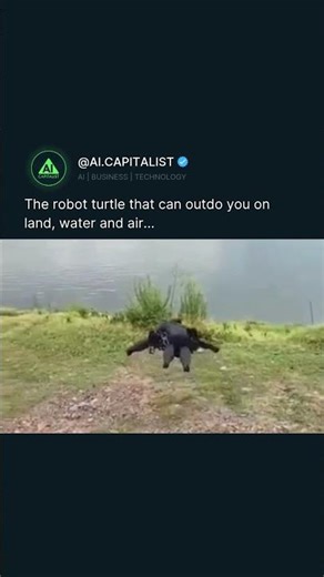 The robot turtle that can outdo you on land, water and air #shorts