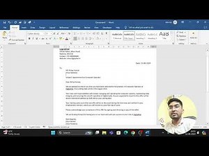 How to design Joining Letter in MS Word Using ChatGPT - Gyan Computer Classes