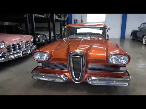 1958 Edsel Roundup 2 Dr 6 pass Station Wagon customized by the late George Barris arrives at WCC