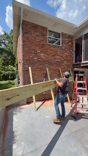Workshop Build Posts & Joists: Day 13 DIY Renovation