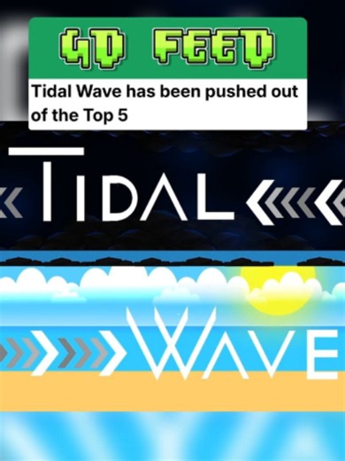 Tidal Wave has been pushed out of the Top 5 by GRIEF #geometrydash #gd | Tidal Wave