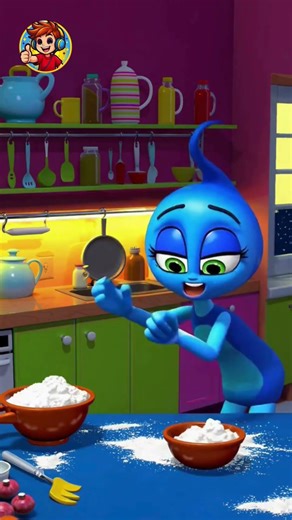 Luna’s Midnight Cake Chaos 🌙🍰 #shorts