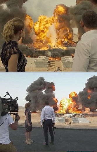 LFN™ | Learn Filmmaking on Instagram: "This explosion has been awarded a Guinness World Record as the largest movie stunt explosion of all time. The explosion lasts for over 7.5 seconds, took 73 lbs of powder explosives, and 2,224 gallons of kerosene. Spectre (2015) Director Sam Mendes Camera Operator Lucas Bielan (A Camera/Main Unit) Distributed Sony Pictures Entertainment #learnfilmmaking #behindthescenes #007 #filmmaking #lfnnetwork"