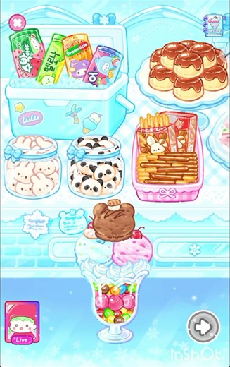 Making my ice drink in tanghulu master🍧🧁🍭🧋🍨