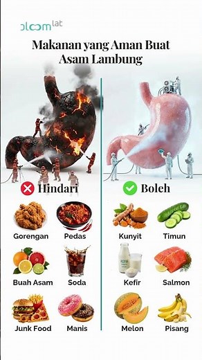 Makanan untuk Asam Lambung & GERD: Mana yang Aman dan Harus Dihindari? 👀🔥