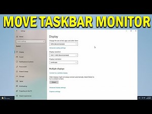 How To Move Taskbar to Second Monitor on Windows 11/10 - Quick Fix