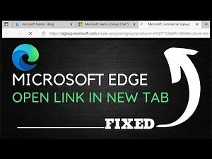 How to Set Edge to Open Links in New Tab Automatically in Microsoft Edge Settings