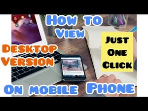 How To View Desktop Site Version On Your Mobile Phone Using Chrome And Safari Browsers | Easy Way!