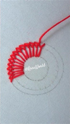 Circle hand embroidery viral stitch!