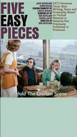 Five Easy Pieces 1970. Hold The Chicken #BestScene #shorts