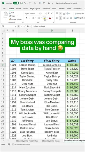 #excelhacks #WorkHacks #exceltricks #accounting #spreadsheets | LEARN MORE