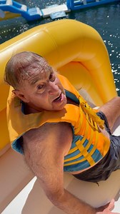 29K views · 196 reactions | What an inspiration Graham is, out there on the giant inflatable water park at 80!! | Kiwi Water Park | Facebook